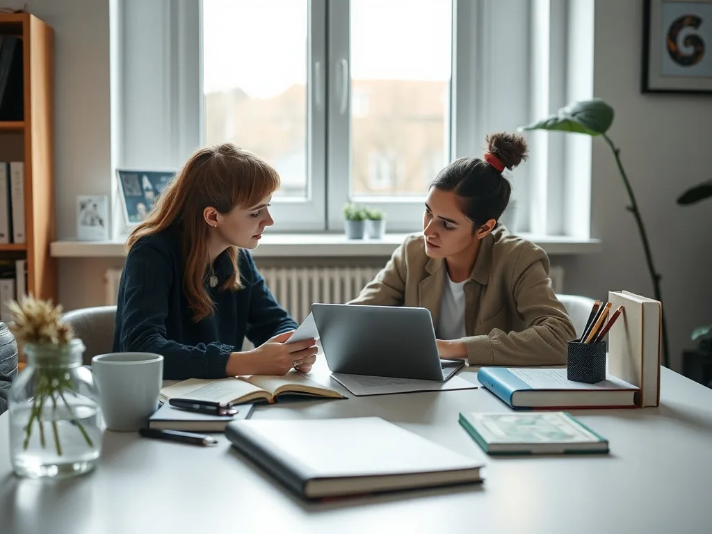Un bureau clair avec un ordinateur portable ouvert sur le site des formalités d'entreprise, un carnet de notes, un téléphone