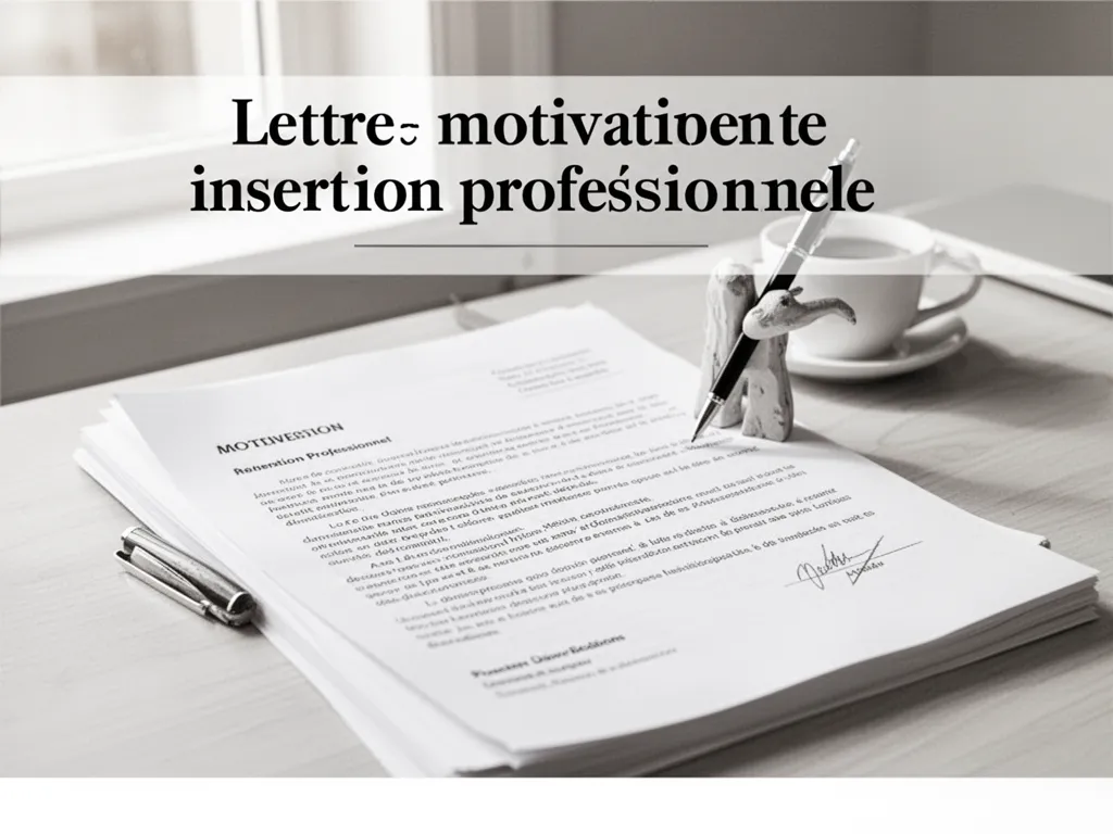 Lettre motivation conseiller insertion : modèle 2026