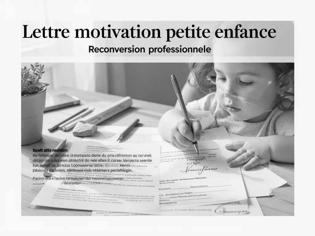 Reconversion petite enfance : lettre de motivation