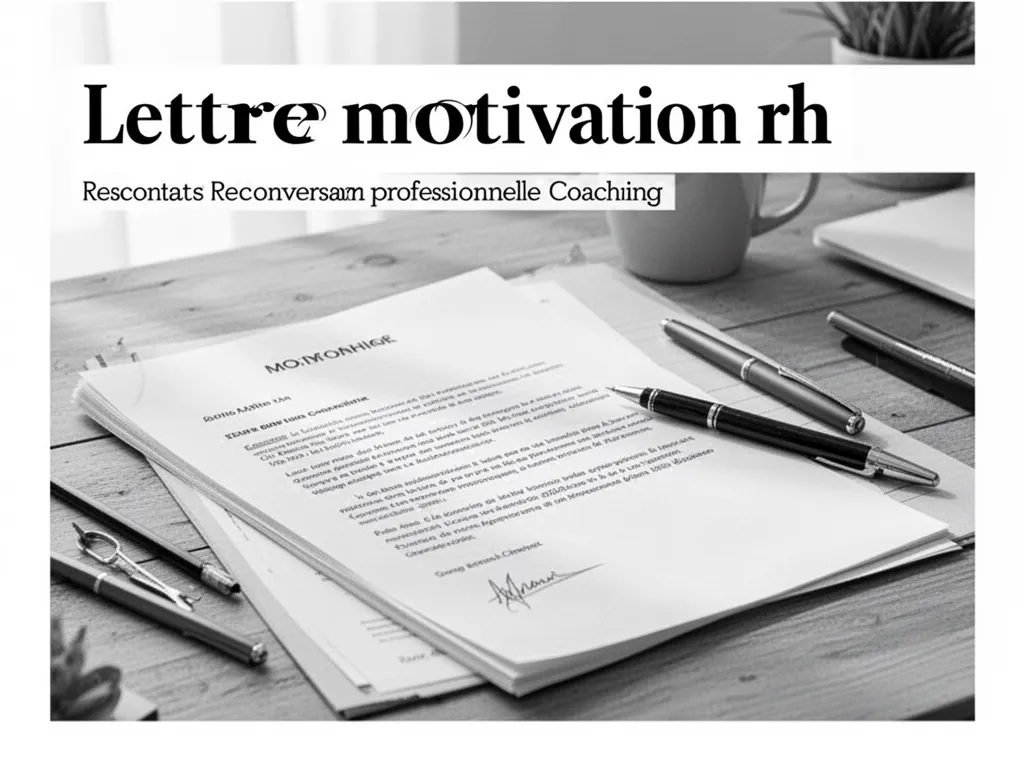 Reconversion RH : lettre de motivation qui convainc