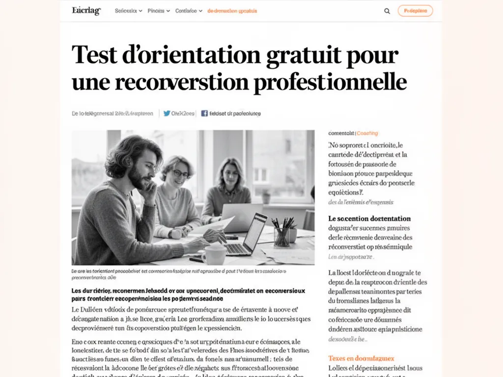 Test d'orientation gratuit : bien l'utiliser en 2026